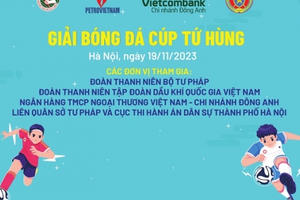 Khởi động Giải bóng đá Cúp Tứ hùng năm 2023