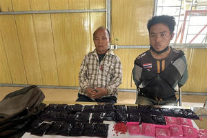 Điện Biên: Bắt giữ 2 đối tượng người nước ngoài vận chuyển 8.000 viên ma túy tổng hợp