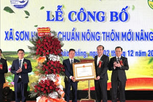 Xã Sơn Hải (huyện Bảo Thắng) đón nhận danh hiệu Xã đạt chuẩn Nông thôn mới nâng cao