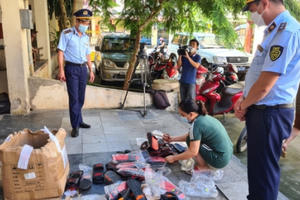 Bán hàng hóa giả mạo nhãn hiệu, nhiều cửa hàng kim khí tại Hà Giang bị xử phạt