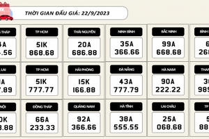 Infographics – Nhiều biển "ngũ quý, phát lộc" tiếp tục đấu giá ngày 21 và 22/9