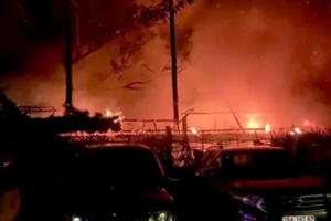 Bình Thuận: Kịp thời dập tắt đám cháy tại một resort ở Khu du lịch Mũi Né