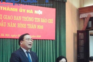 Bí thư Thành ủy Hà Nội mong báo chí hợp tác vấn đề tiêu cực