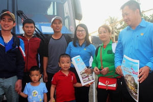 Đồng Nai đưa 10 ngàn đoàn viên, người lao động về quê đón Tết