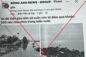 Xử lý quản trị viên hội nhóm facebook duyệt thông tin sai sự thật về tình hình mưa lũ tại Hà Nội