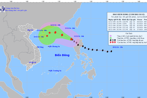 Miền Trung và Tây Nguyên mưa lớn do ảnh hưởng bão số 7, Biển Đông đón bão số 8