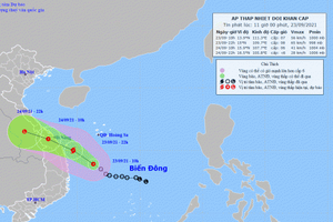 Áp thấp nhiệt đới có khả năng mạnh lên thành bão Áp thấp nhiệt đới có khả năng mạnh lên thành bão