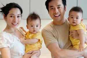 Dương Khắc Linh khoe hai quý tử kháu khỉnh trên sóng truyền hình