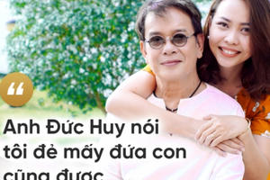 Chuyện tình cổ tích của nhạc sỹ Đức Huy với người vợ kém 44 tuổi