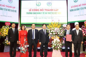 Thành lập trường Cao đẳng Y tế và Thiết bị trực thuộc Bệnh viện Hữu nghị Việt Đức