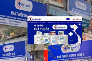 Nhiều nhà thuốc thương hiệu Big Family bị xử phạt, rút giấy phép kinh doanh