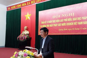 Quảng Bình: Triển khai công tác phổ biến giáo dục pháp luật có trọng tâm, trọng điểm Quảng Bình: Triển khai công tác phổ biến giáo dục pháp luật có trọng tâm, trọng điểm