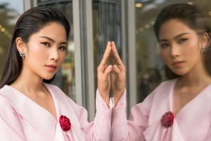 Nam Anh tự tin đón Valentine với đầm hồng điệu đà