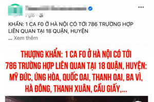 Hà Nội: Huyện Chương Mỹ bác bỏ thông tin hàng trăm người liên quan đến ca F0