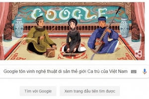 Google tôn vinh nghệ thuật di sản thế giới Ca trù của Việt Nam
