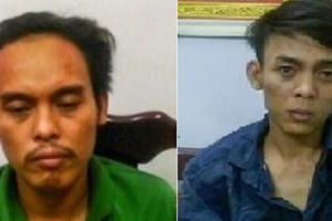 Chân dung hai đối tượng đâm Đại úy Công an tử vong chiều 30 Tết Chân dung hai đối tượng đâm Đại úy Công an tử vong chiều 30 Tết