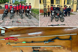 Hai nhóm học sinh THCS mang theo hung khí để giải quyết mâu thuẫn