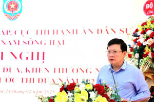 Tổng kết công tác thi đua khen thưởng năm 2024 Cụm thi đua Khối cơ quan Tư pháp các tỉnh Nam sông Hậu