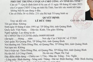 Hà Tĩnh: Truy nã đặc biệt đối tượng liên quan đường dây cá độ 6.000 tỉ đồng