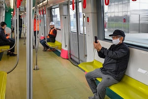 Tàu điện Nhổn - Ga Hà Nội chạy thử nghiệm