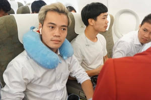 Những tiết lộ về đội tuyển Olympic Việt Nam trên chuyến bay về nước