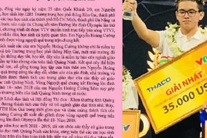 Quảng Ninh: Thí sinh vô địch Đường lên đỉnh Olympia nhận Điện khen từ Chủ tịch UBND tỉnh