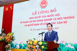 Bộ Nông nghiệp và Môi trường đi vào hoạt động từ 1/3