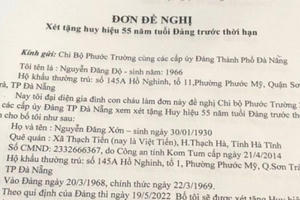 Một lão thành cách mạng lâm bạo bệnh được đề xuất trao Huy hiệu 55 tuổi Đảng trước hạn