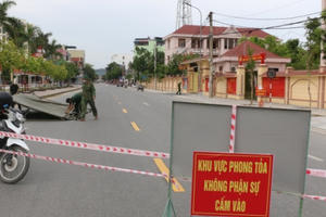 Dỡ phong tỏa trụ sở Công an huyện Đô Lương, Nghệ An