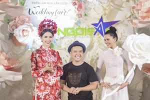 Phan Thị Mơ lộng lẫy kiêu sa trong tà áo dài độc đáo của NTK Minh Châu