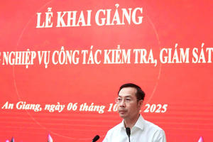 An Giang: Khai giảng Lớp bồi dưỡng nghiệp vụ kiểm tra, giám sát năm 2025