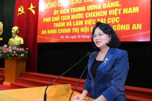 Phó Chủ tịch nước Đặng Thị Ngọc Thịnh: An ninh chính trị nội bộ là nhiệm vụ đặc biệt quan trọng