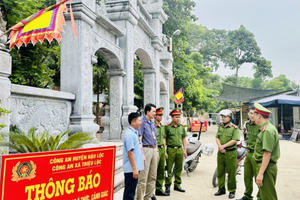 Thanh Hoá: Bảo đảm an ninh, trật tự Lễ hội Hàn Sơn 2023