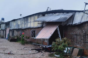 Hà Nội: Cháy xưởng may 300 m2, khiến một người tử vong