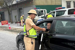 Hà Tĩnh lập 19 tổ công tác xử lý vi phạm nồng độ cồn