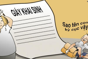 Đặt tên con: Xin đừng để trẻ phải mặc cảm