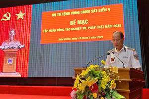 Bộ Tư lệnh Vùng Cảnh sát biển 4 tập huấn công tác nghiệp vụ, pháp luật Bộ Tư lệnh Vùng Cảnh sát biển 4 tập huấn công tác nghiệp vụ, pháp luật