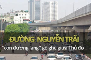 Đường Nguyễn Trãi, con đường làng gồ ghề giữa Thủ đô