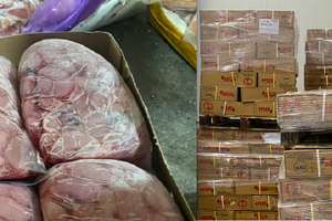 Thu giữ hơn 10 tấn nội tạng không rõ nguồn gốc, bốc mùi chuẩn bị tung ra thị trường dịp cận Tết