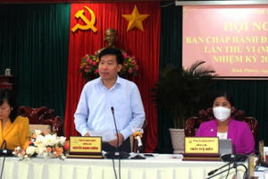 Bình Phước: Thông qua chương trình hành động thực hiện Nghị quyết Đại hội Đảng