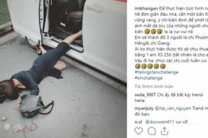 Trào lưu "ngã xe khoe đồ" đang thịnh hành trên mạng xã hội Trào lưu "ngã xe khoe đồ" đang thịnh hành trên mạng xã hội