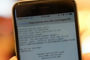 Sau hệ thống của Vietnam Airlines, 1937CN tấn công website Đại học Kinh tế Quốc dân