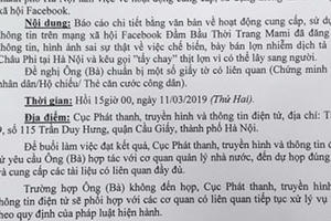 Tung tin sai sự thật, chủ Facebook Đầm Bầu Thời Trang Mami bị cơ quan chức năng "sờ gáy"