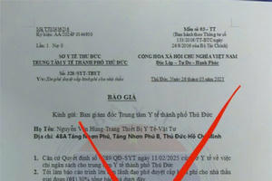 Giả mạo Giám đốc TTYT TP Thủ Đức xin cấp kinh phí hơn 600 triệu đồng