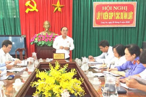 Đoàn Đại biểu Quốc hội tỉnh Long An lấy ý kiến sửa đổi Dự thảo Luật