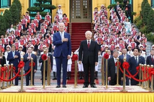 Lễ đón chính thức Tổng thống Hoa Kỳ Joe Biden thăm cấp Nhà nước tới Việt Nam