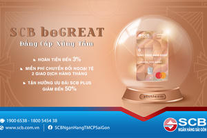 Ngân hàng SCB triển khai sản phẩm mới – Thẻ thanh toán SCB beGREAT