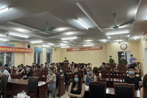 Hải Dương: 25 đối tượng hát karaoke tại quán Thưởng Sơn dương tính với ma túy