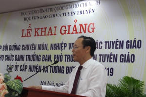 Học viện Báo chí và Tuyên truyền khai giảng lớp bồi dưỡng chuyên môn nghiệp vụ công tác tuyên giáo Học viện Báo chí và Tuyên truyền khai giảng lớp bồi dưỡng chuyên môn nghiệp vụ công tác tuyên giáo