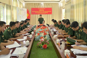 Đoàn công tác Bộ Tư lệnh BĐBP kiểm tra kết quả chuyển hình thức quản lý, bảo vệ biên giới tăng cường tại  An Giang.